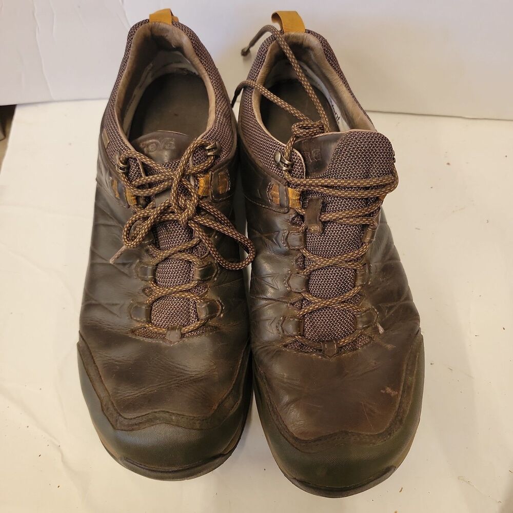 Teva Gannet Brown Suede Leather Waterproof Hiking Shoes Mens Size 13